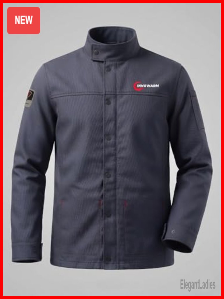 9.5 Oz 100% Cotton Flame Resistant Fr Welding Jacket Nfpa 2112 Work Wear
